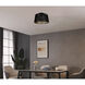 Akers Mill 1 Light 15.04 inch Black and Gold Flush Mount Ceiling Light